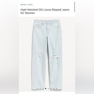 ON High waisted OG Loose Ripped Jeans